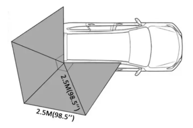 Urecau Outdoors 270° Pole Free Car Awning