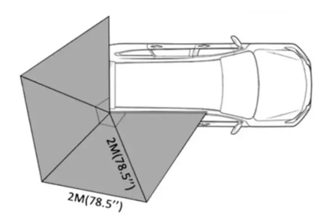 Urecau Outdoors 270° Pole Free Car Awning